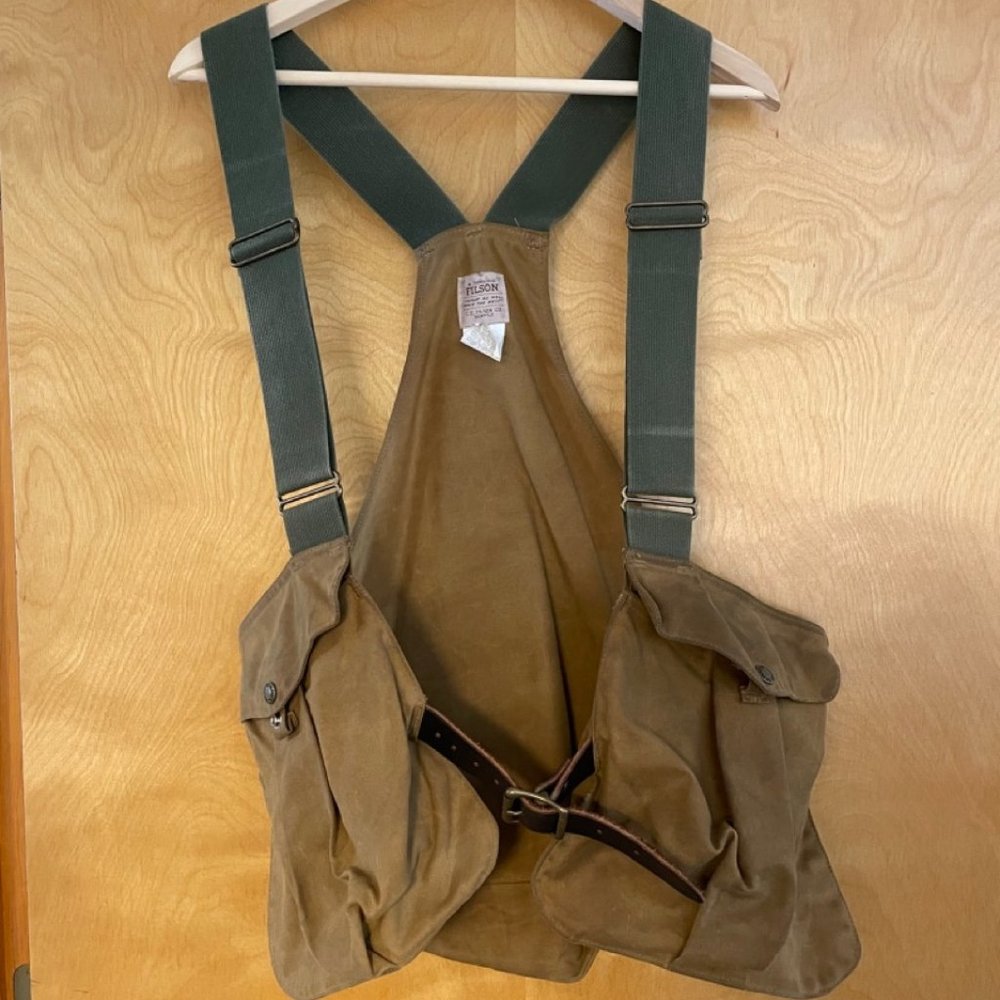 Filson waved canvas hunting vest - EUC